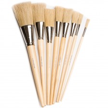 Set Of Eight Iddings Scenic Brushes